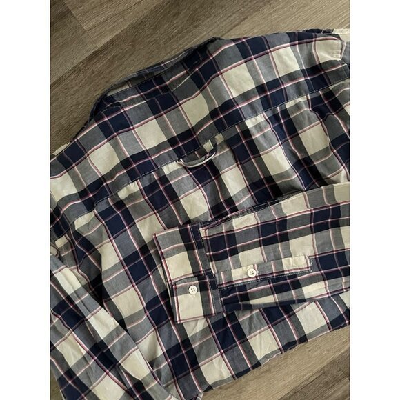 BLUE Saks Fifth Avenue Mens Button Down Collared Shirt Size XXL - Picture 7 of 7